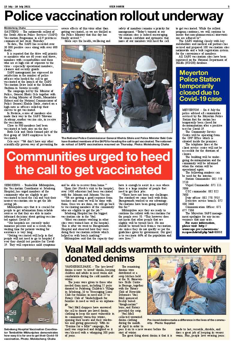 STER NORTH 13 July – 16 July 2021 page 5