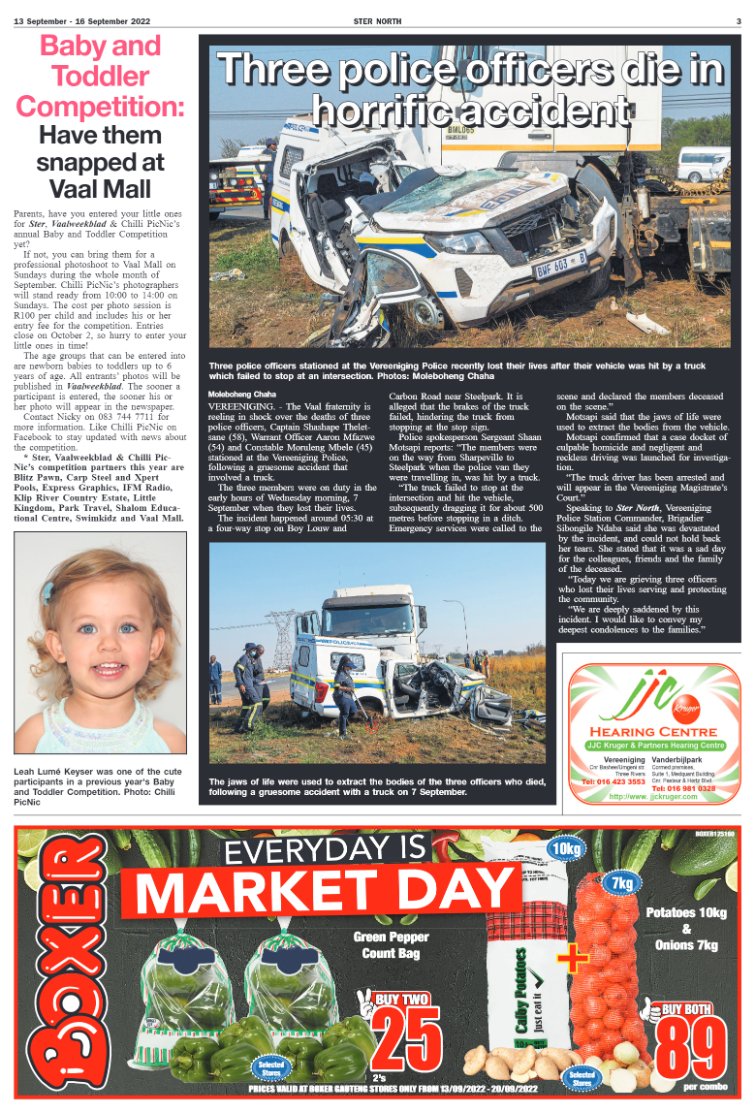 STER NORTH 13 September – 16 September 2022 page 3