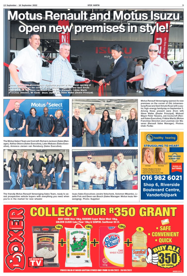 STER NORTH 13 September – 16 September 2022 page 5
