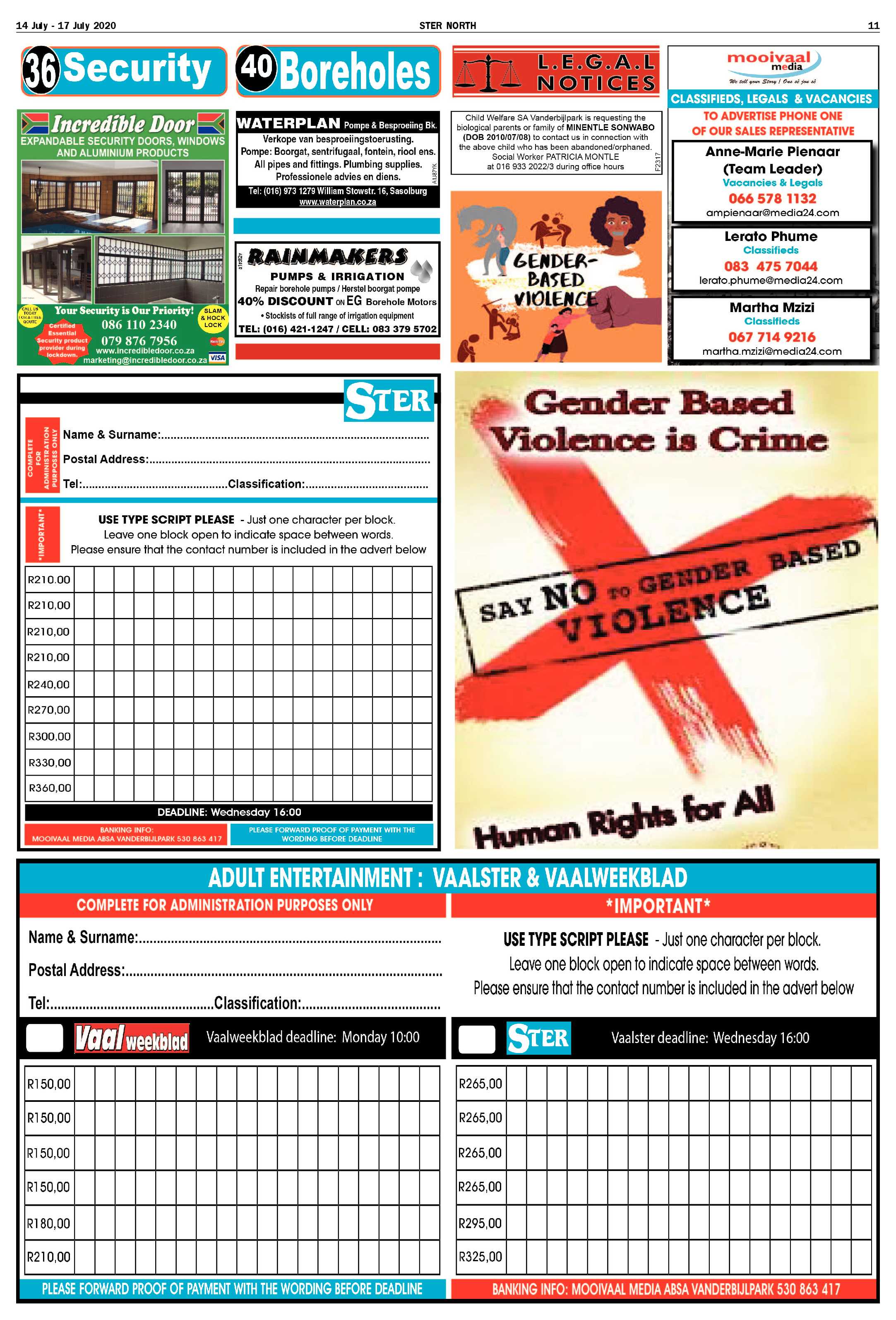 NORTH STER 14 JULY – 17 JULY 2020 page 11