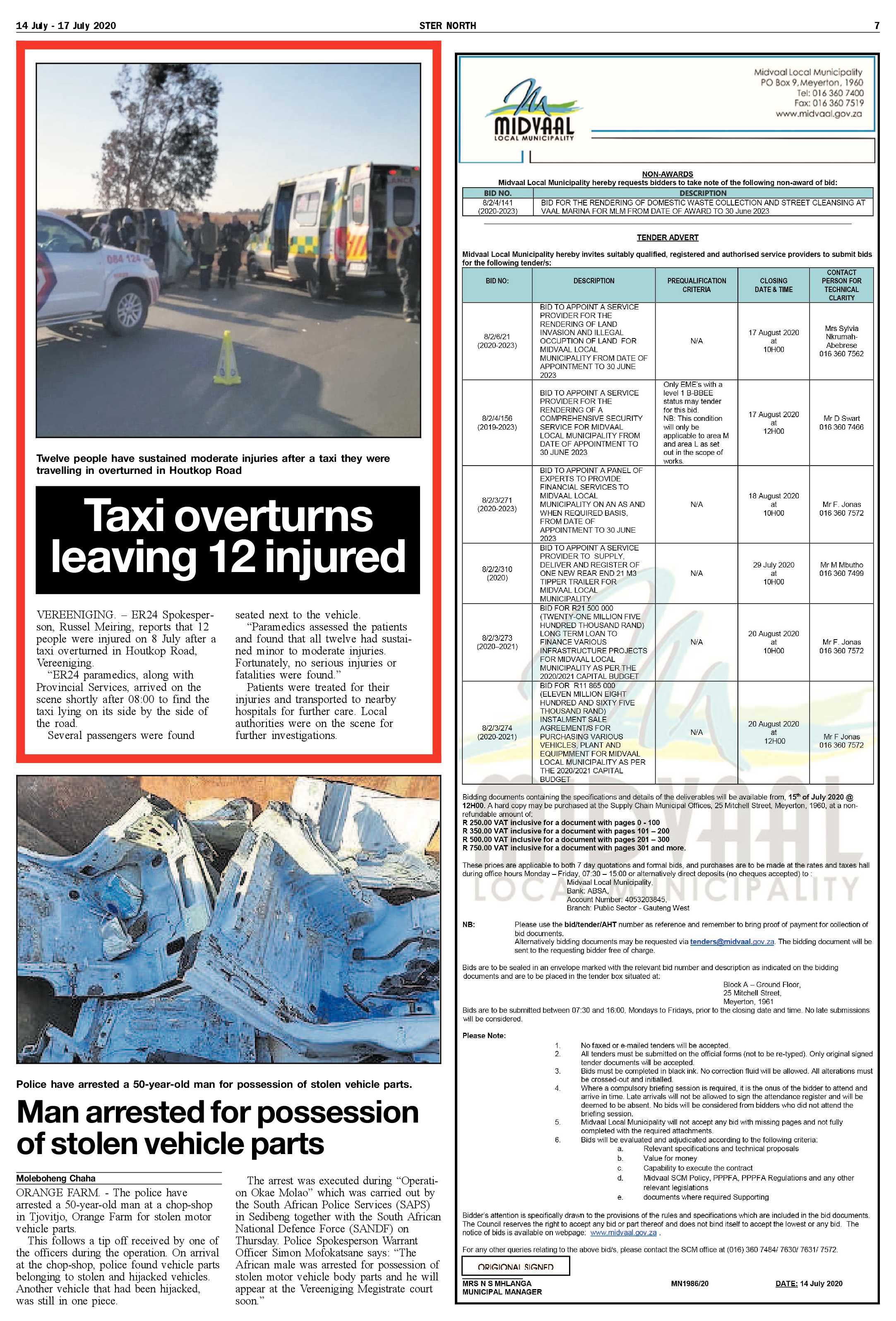 NORTH STER 14 JULY – 17 JULY 2020 page 7