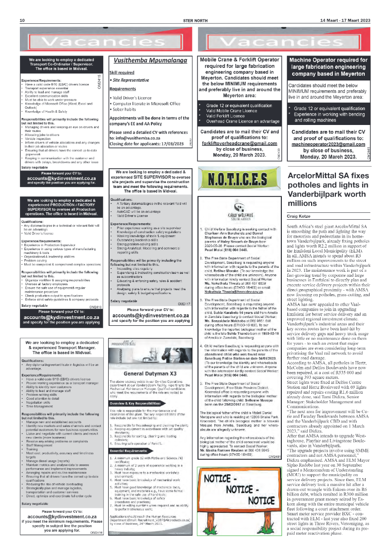 STER NORTH 14 Maart – 17 Maart 2023 page 10