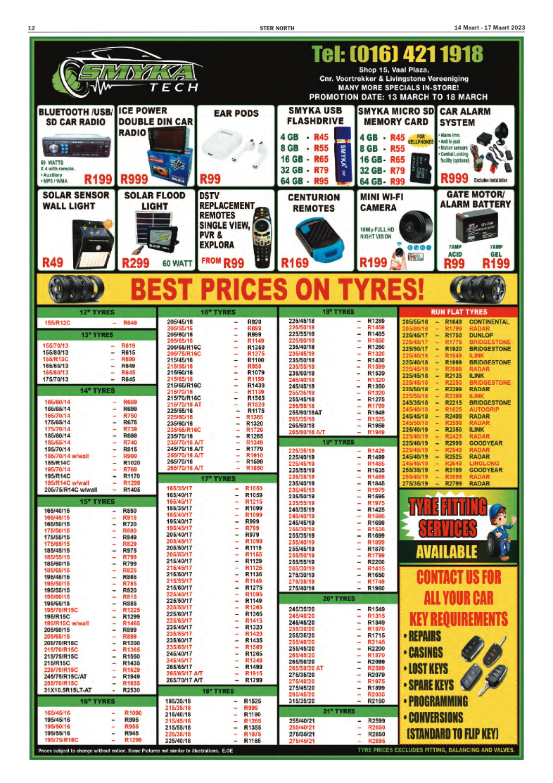STER NORTH 14 Maart – 17 Maart 2023 page 12