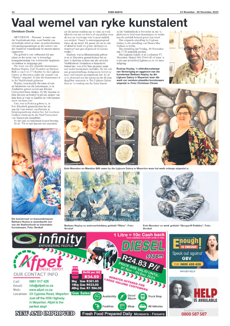 STER NORTH 14 November – 20 November, 2023 page 12