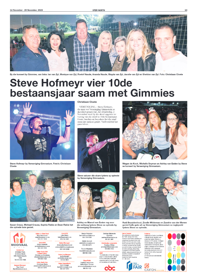 STER NORTH 14 November – 20 November, 2023 page 13