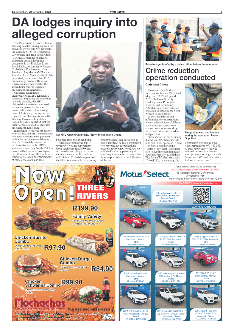 STER NORTH 14 November – 20 November, 2023 page 5