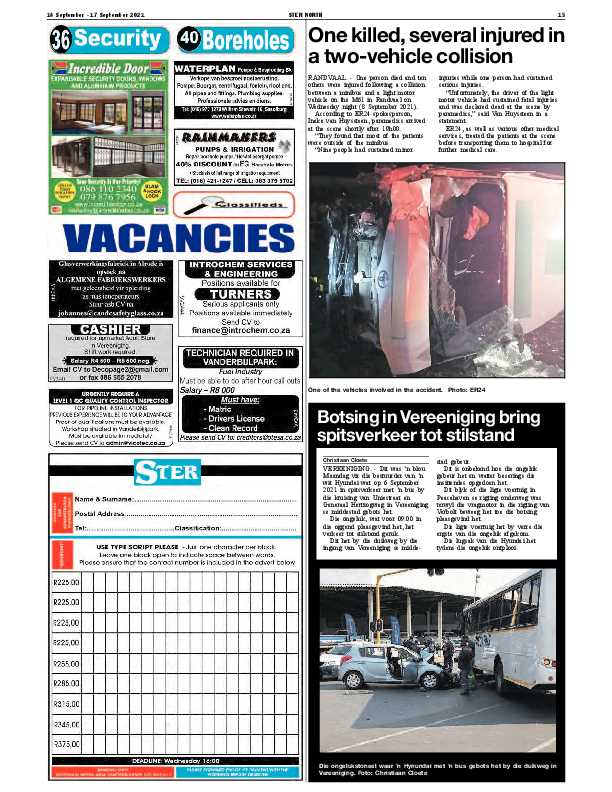 STER NORTH 14 September – 17 September 2021 page 14
