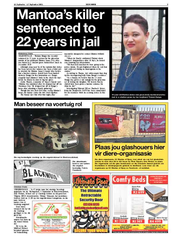 STER NORTH 14 September – 17 September 2021 page 3