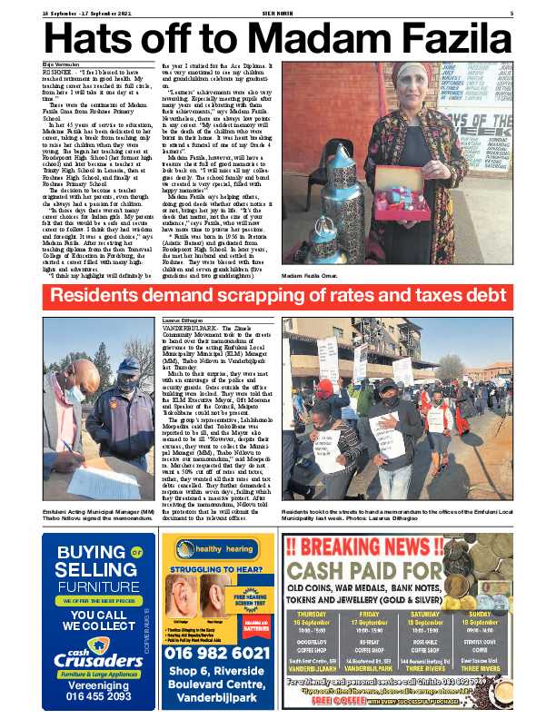 STER NORTH 14 September – 17 September 2021 page 5