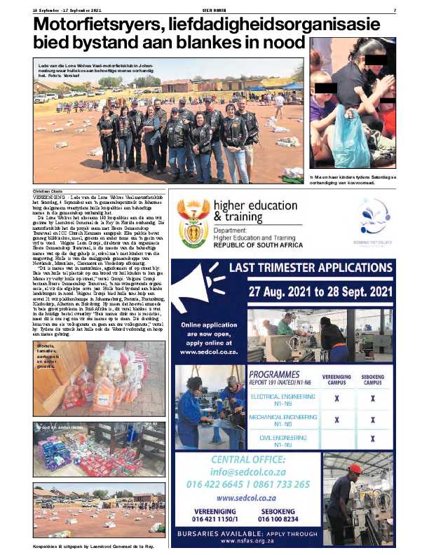 STER NORTH 14 September – 17 September 2021 page 7