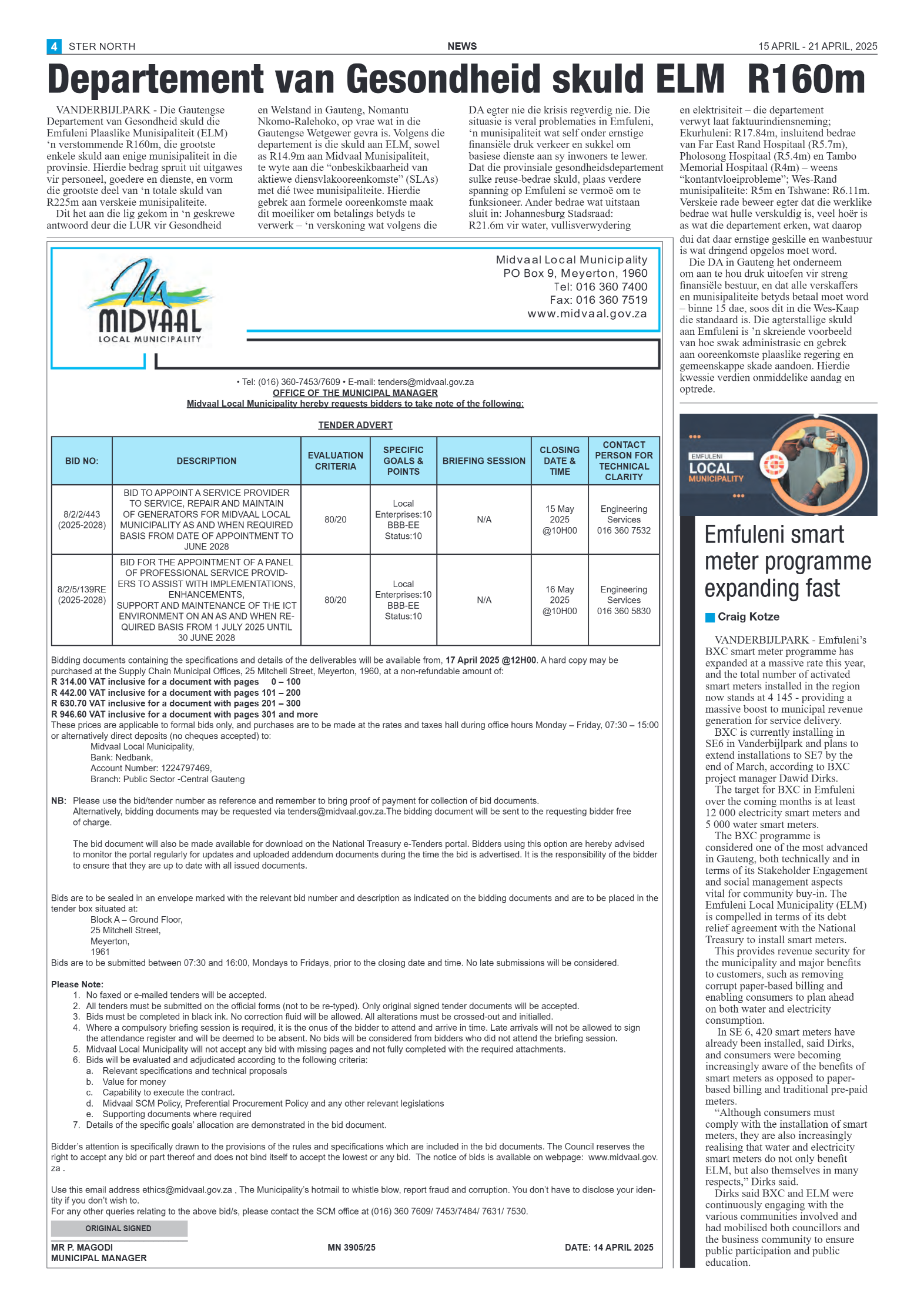 STER NORTH 15 APRIL – 21 APRIL, 2025 page 4