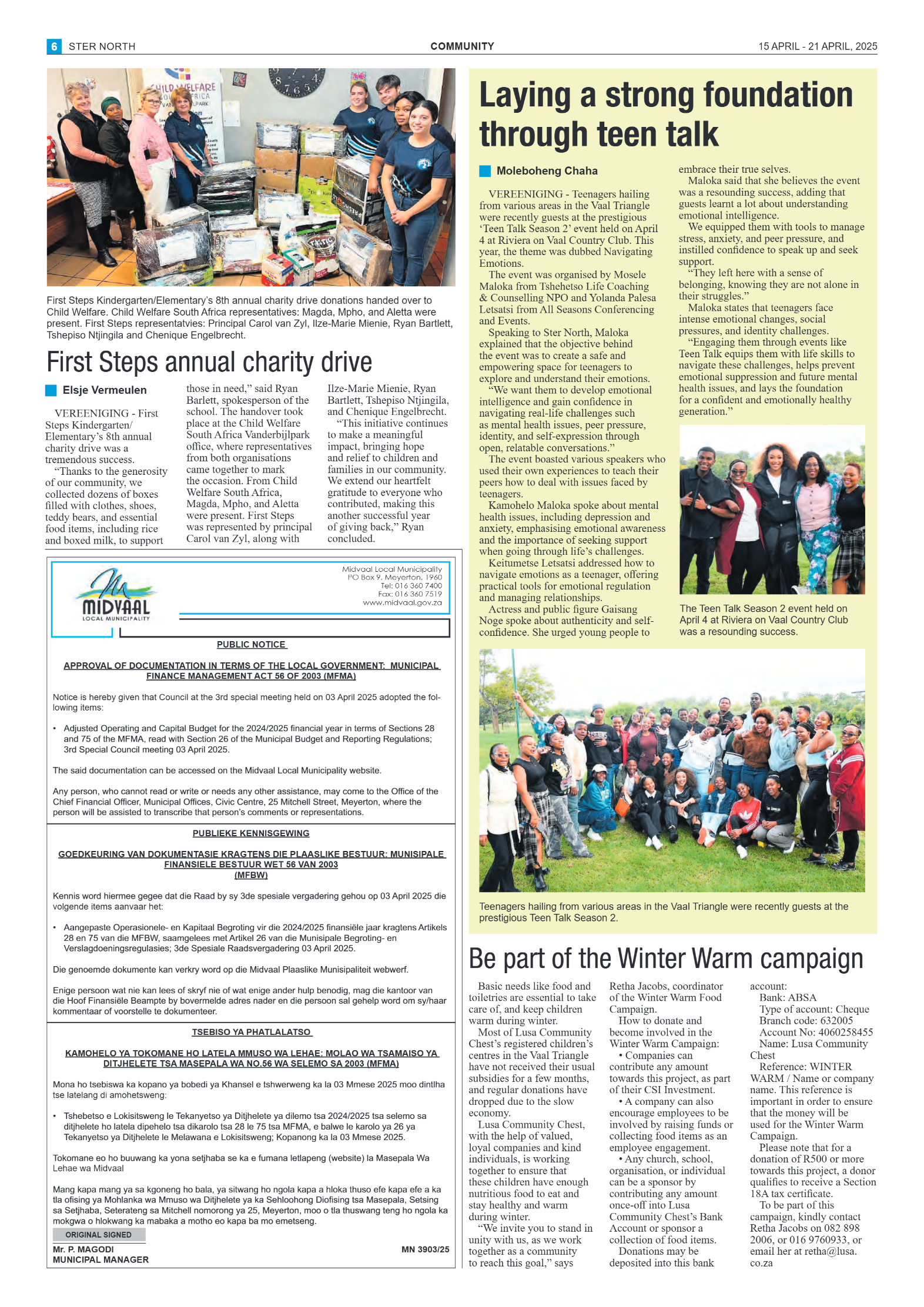 STER NORTH 15 APRIL – 21 APRIL, 2025 page 6