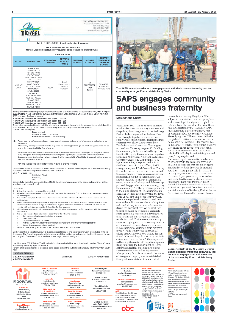 STER NORTH 15 August – 21 August, 2023 page 2