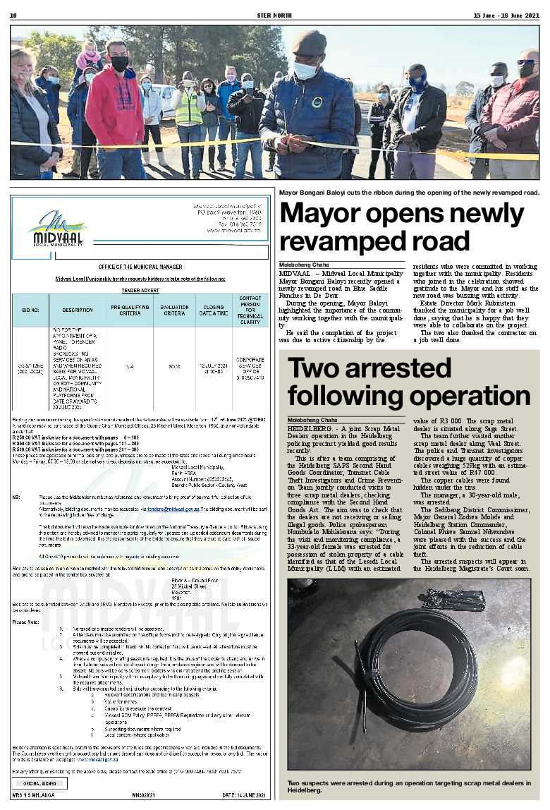 STER NORTH 15 June – 18 June 2021 page 10