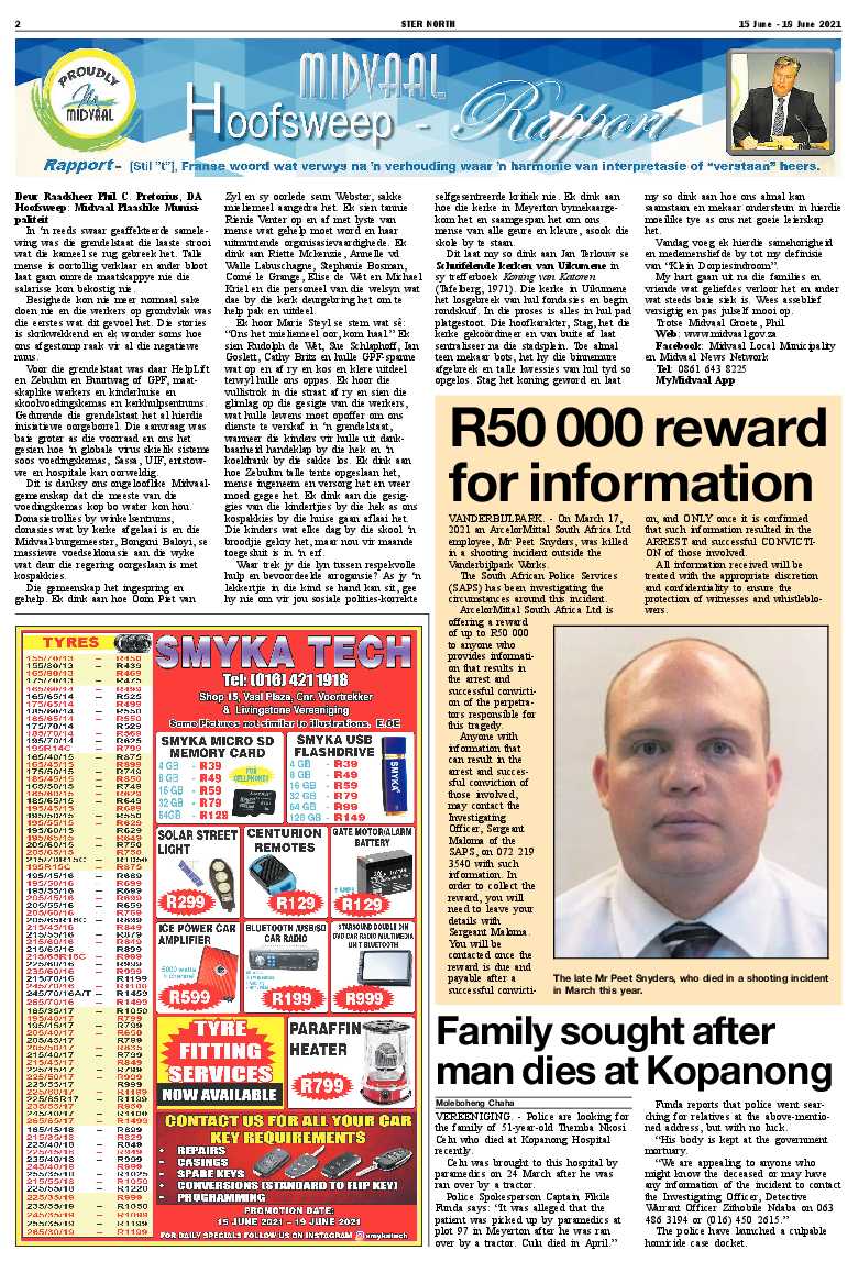 STER NORTH 15 June – 18 June 2021 page 2