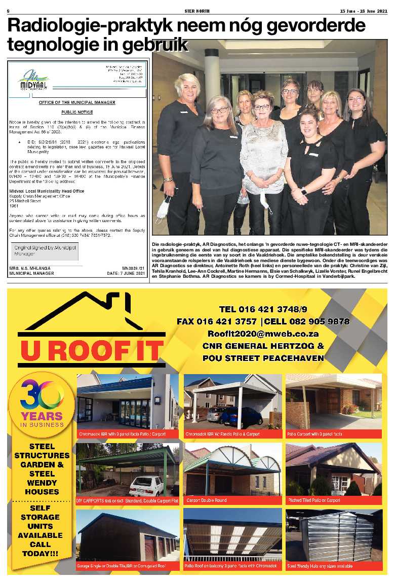 STER NORTH 15 June – 18 June 2021 page 8