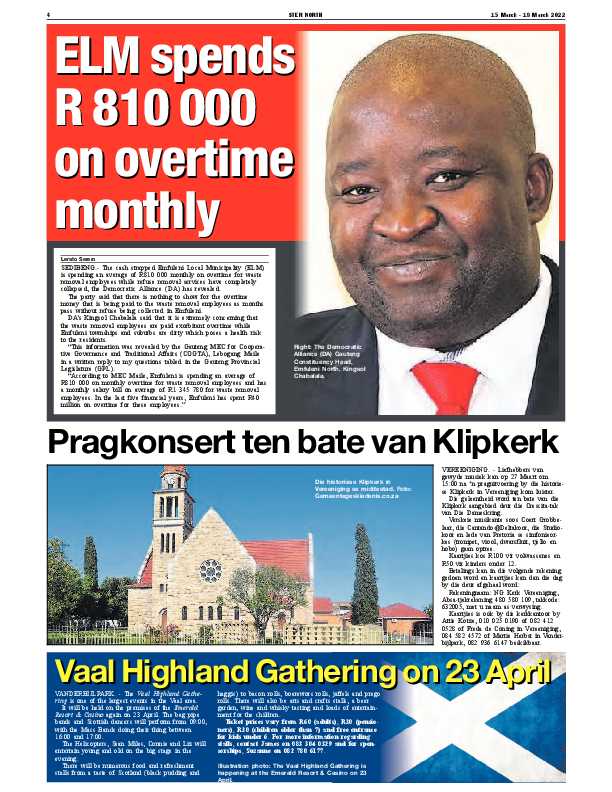 STER NORTH 15 March – 18 March 2022 page 4