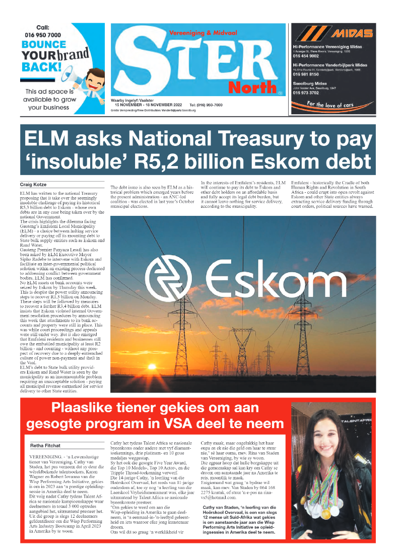 STER NORTH 15 November – 18 November 2022 page 1