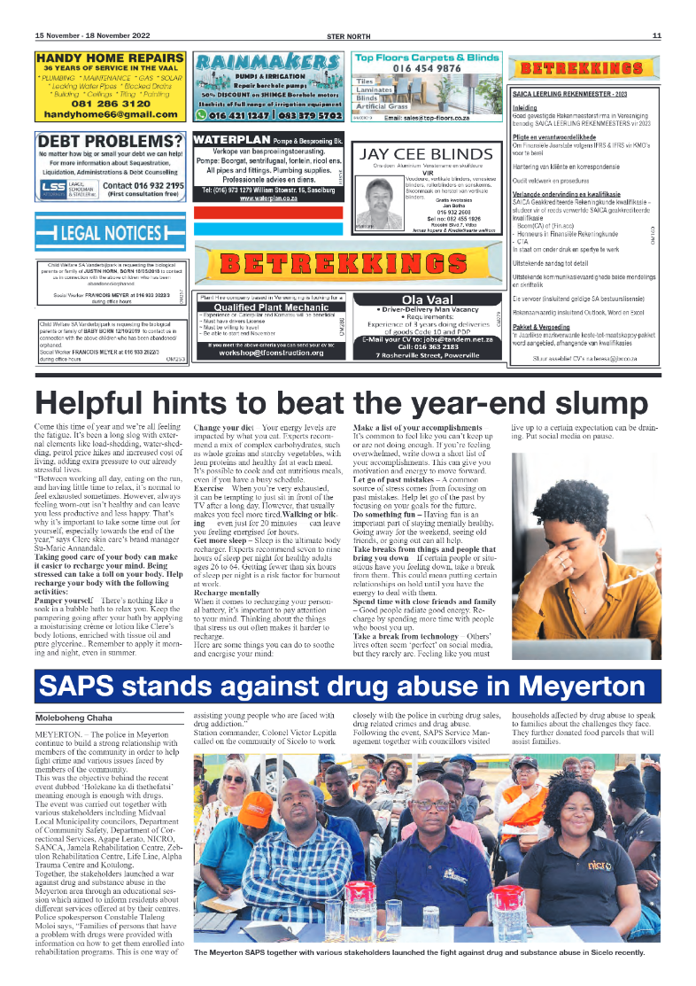 STER NORTH 15 November – 18 November 2022 page 11