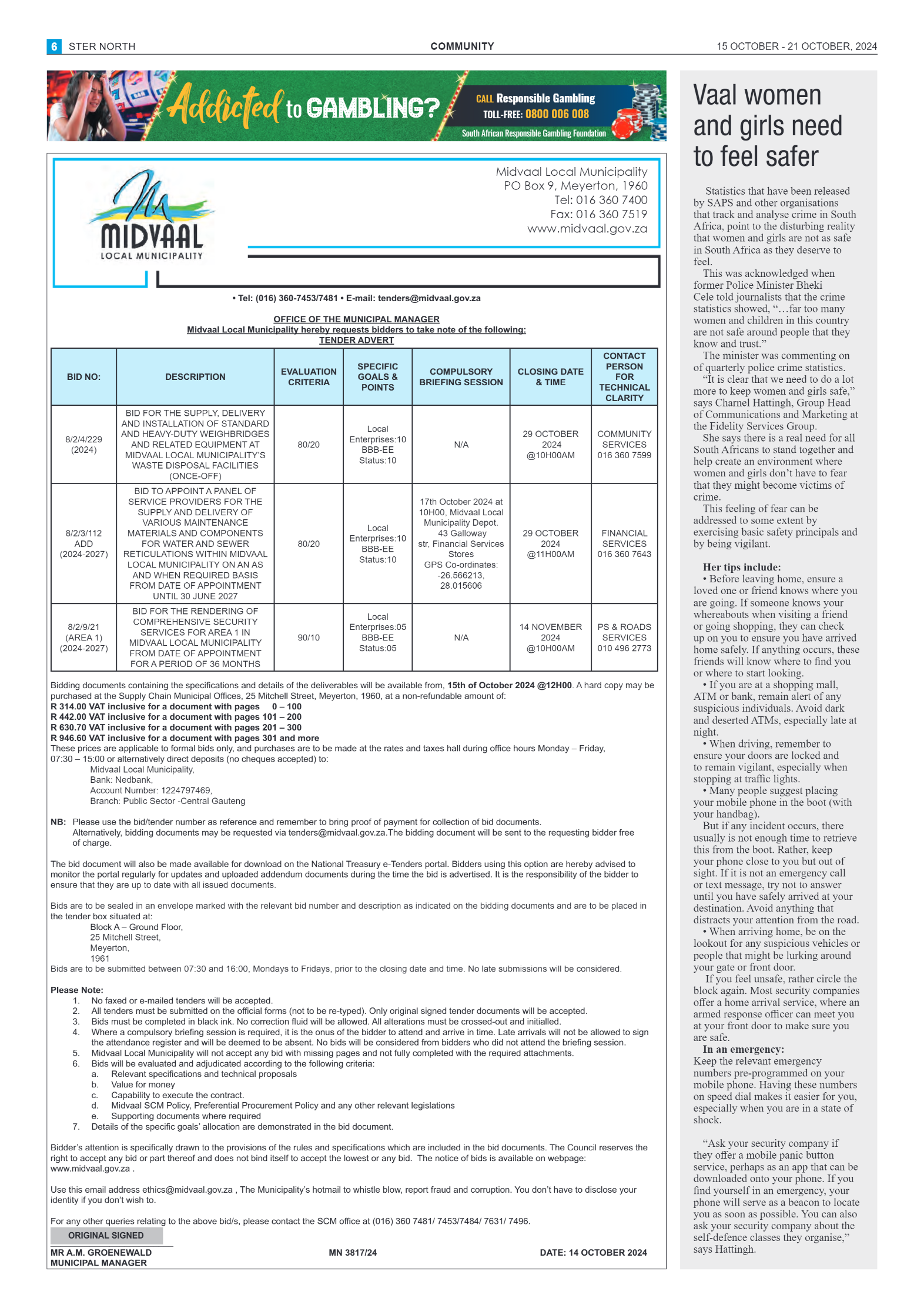 STER NORTH 15 OCTOBER – 21 OCTOBER, 2024 page 6