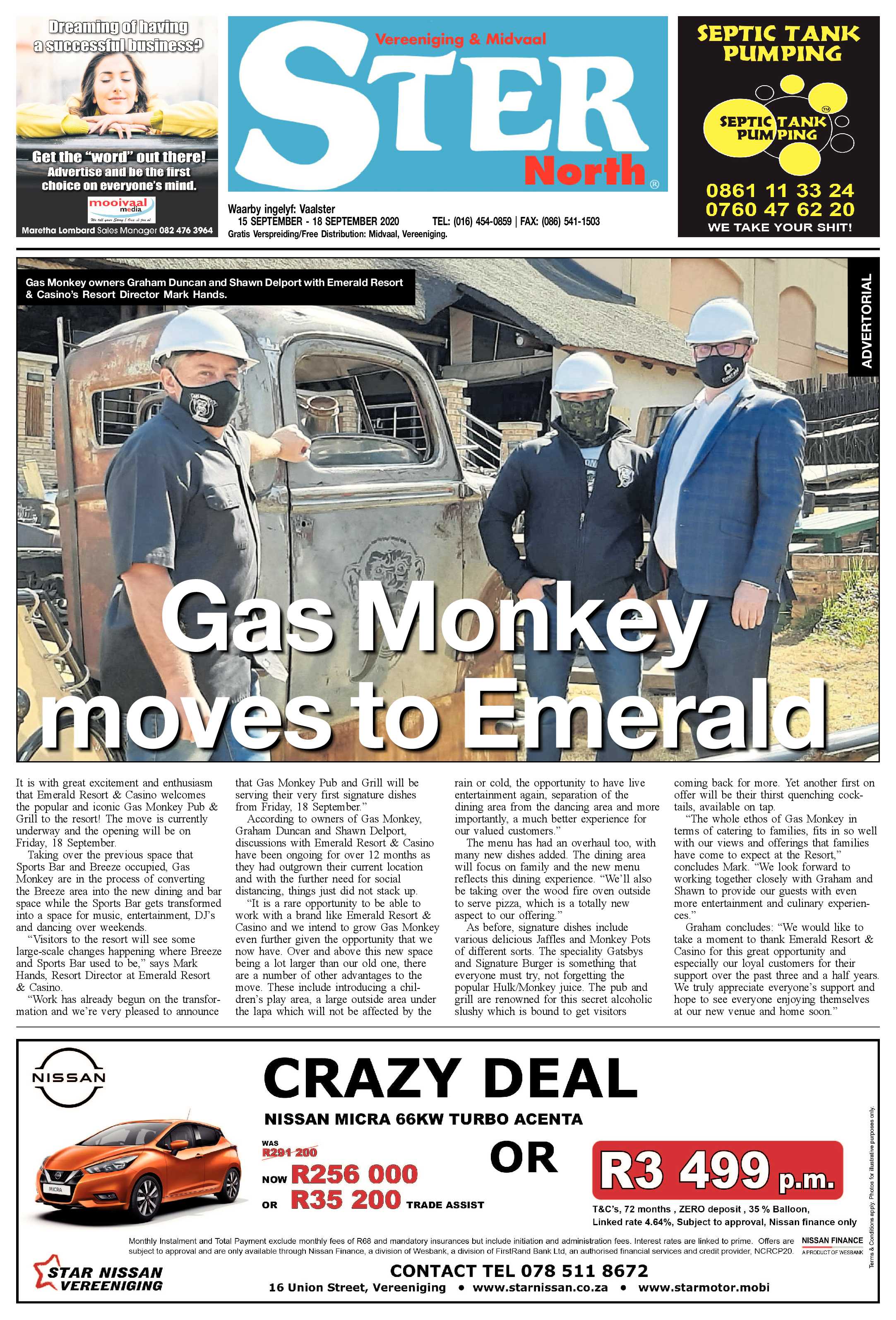 STER NORTH 15 September – 18 September 2020 page 1
