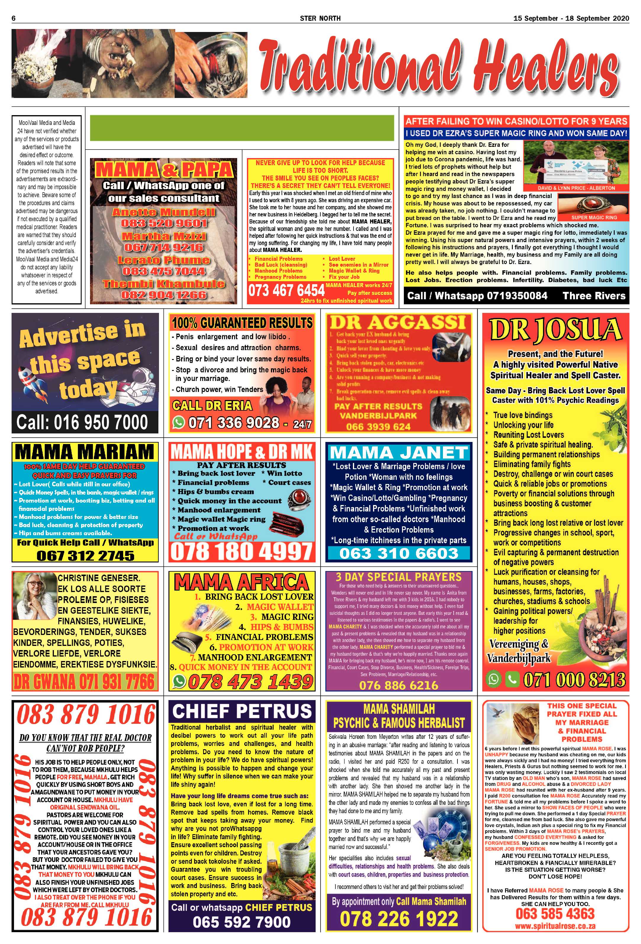 STER NORTH 15 September – 18 September 2020 page 6