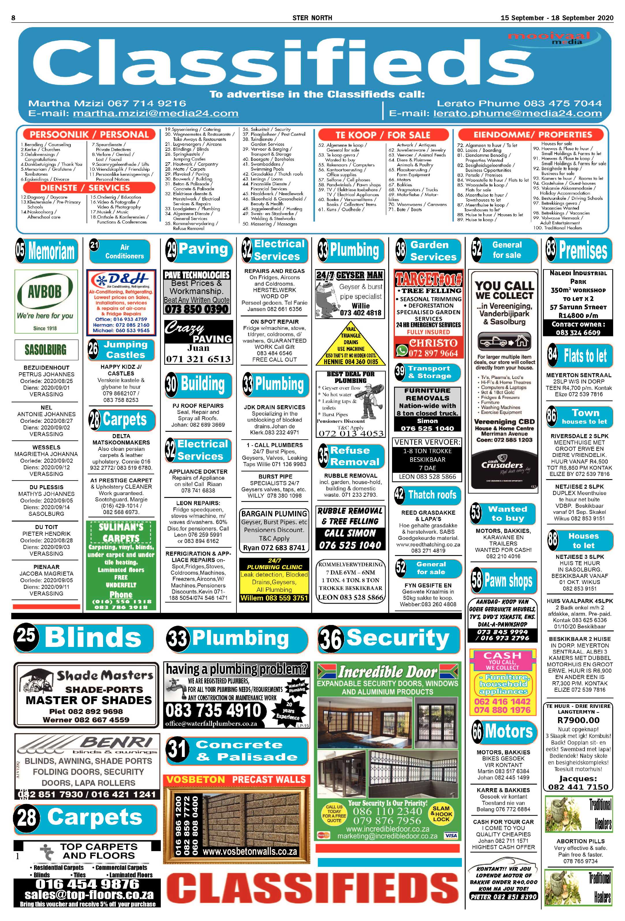 STER NORTH 15 September – 18 September 2020 page 8