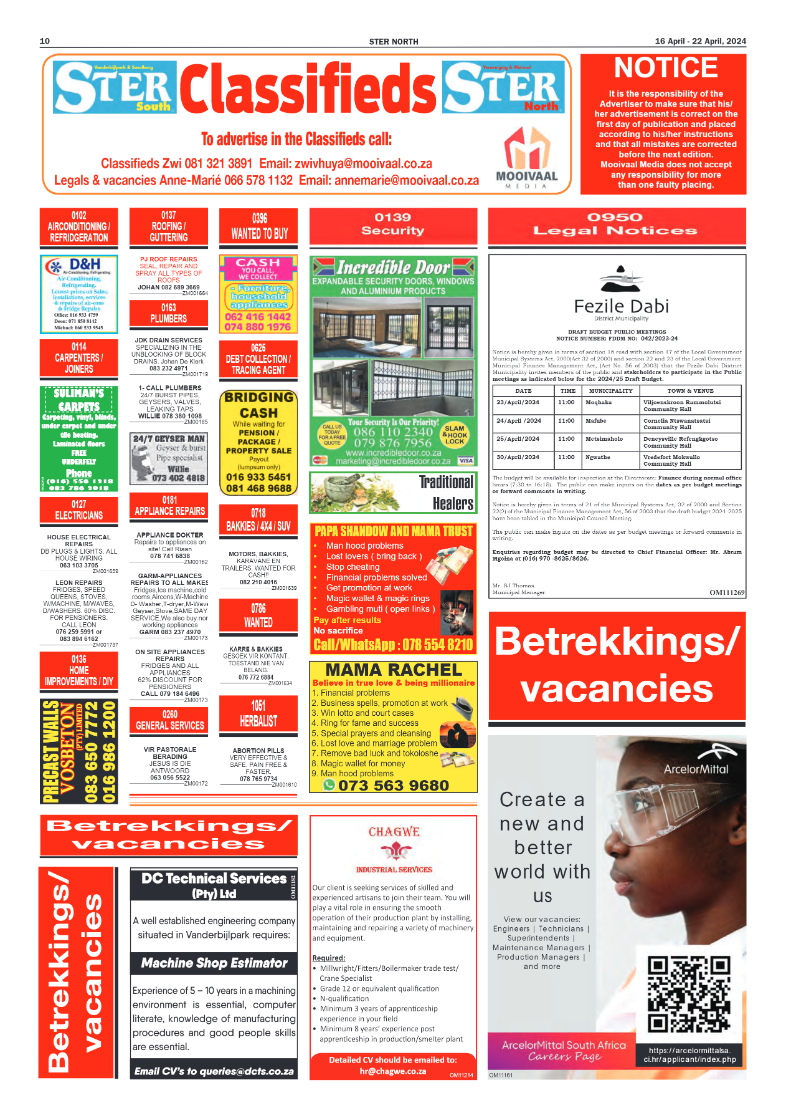 STER NORTH 16 April – 22 April, 2024 page 10