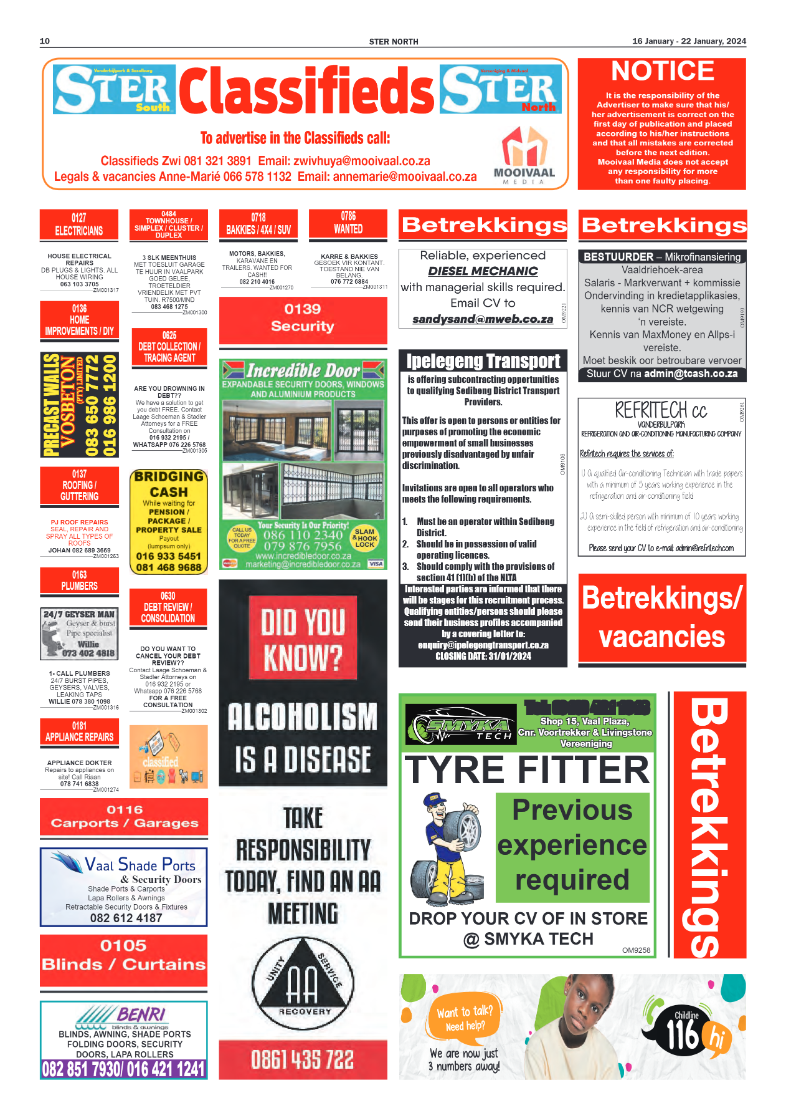 STER NORTH 16 January – 22 January, 2024 page 10