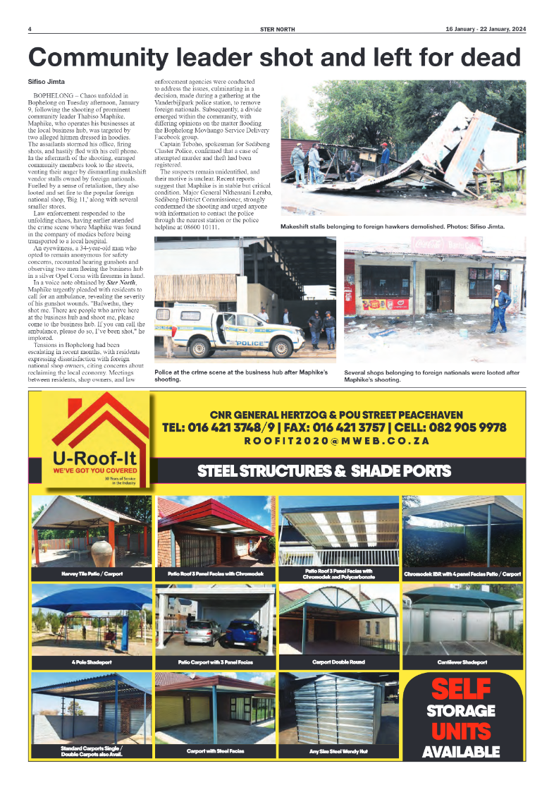 STER NORTH 16 January – 22 January, 2024 page 4