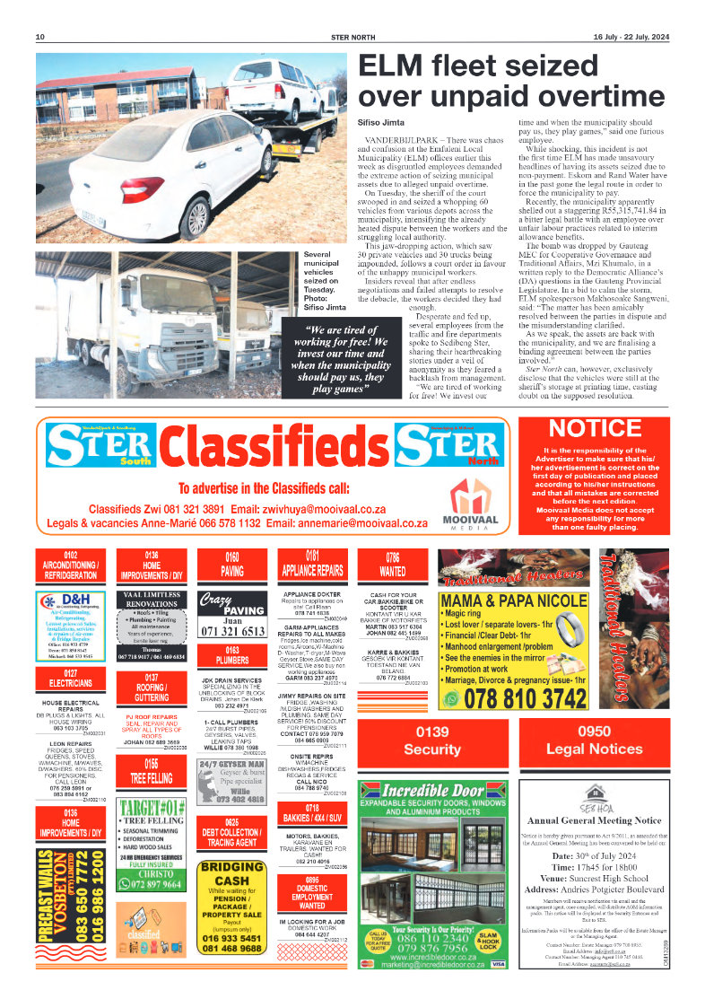 STER NORTH 16 July – 22 July, 2024 page 10