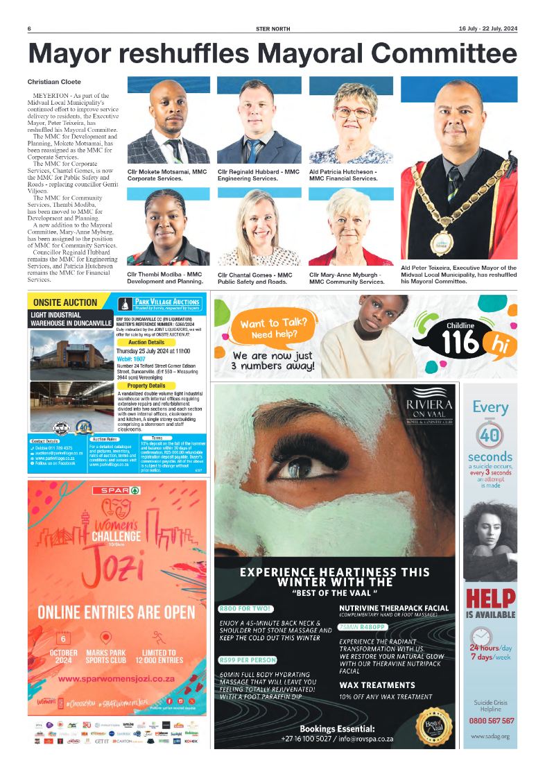 STER NORTH 16 July – 22 July, 2024 page 6