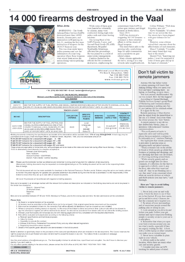 STER NORTH 16 July – 22 July, 2024 page 8