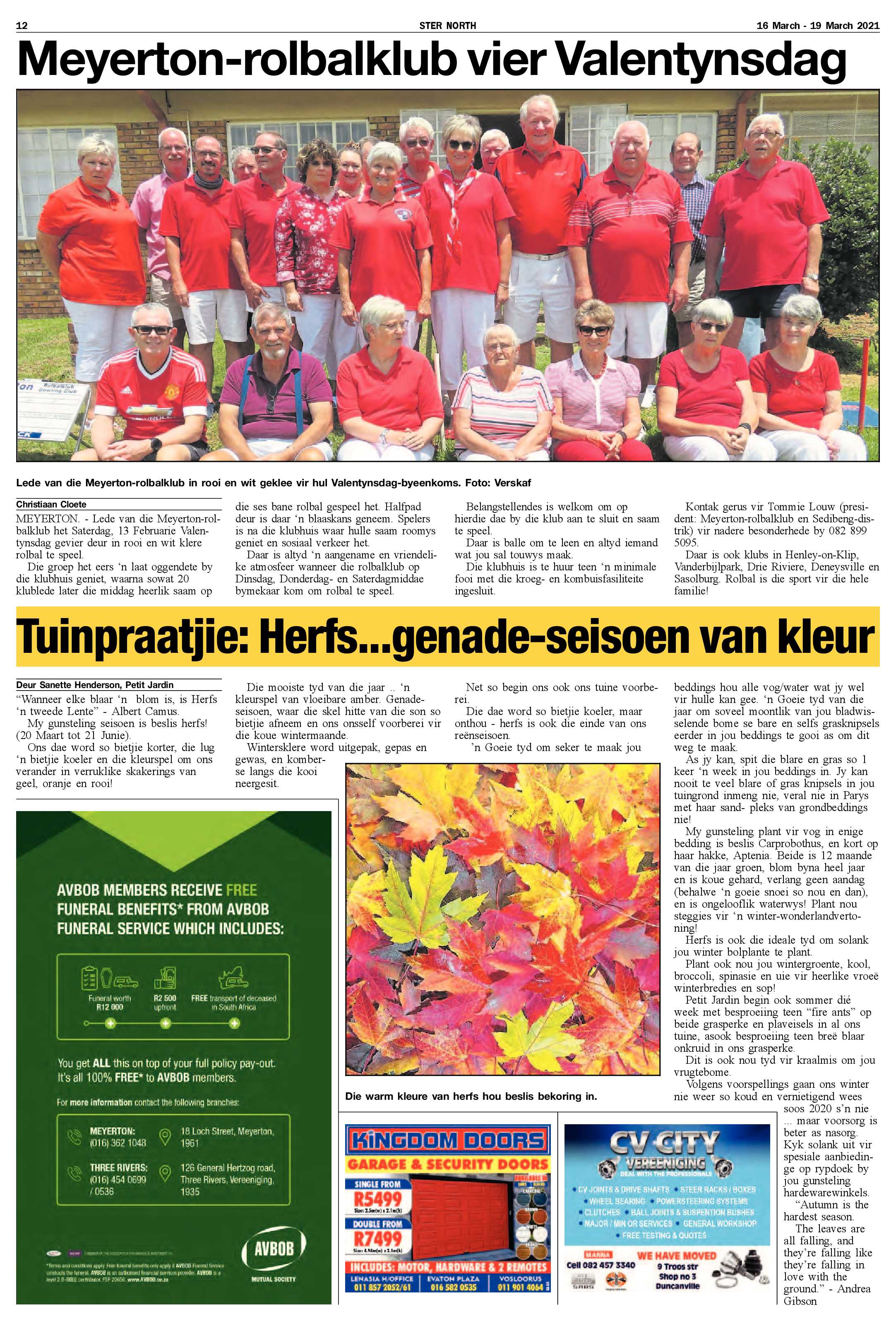 STER NORTH 16 March – 19 March 2021 page 12