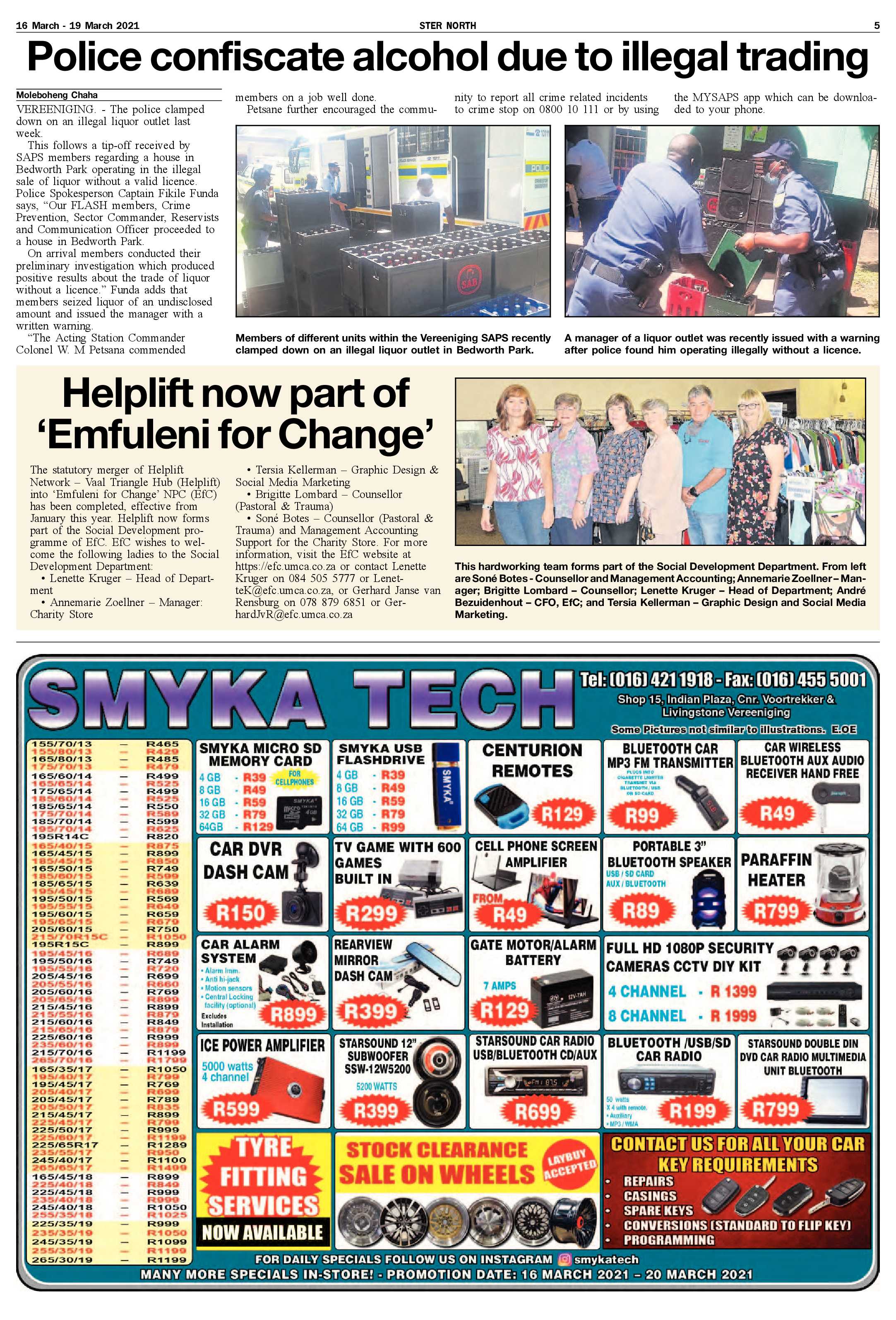 STER NORTH 16 March – 19 March 2021 page 5