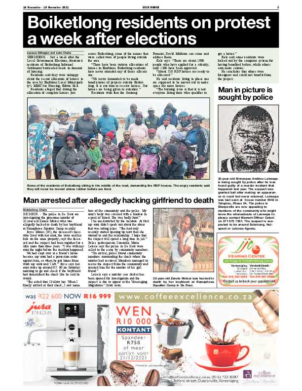 STER NORTH 16 November – 19 November 2021 page 3