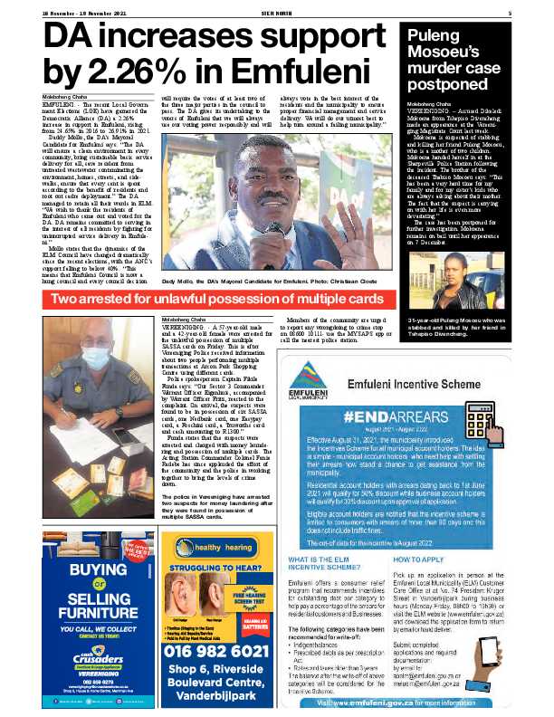 STER NORTH 16 November – 19 November 2021 page 5