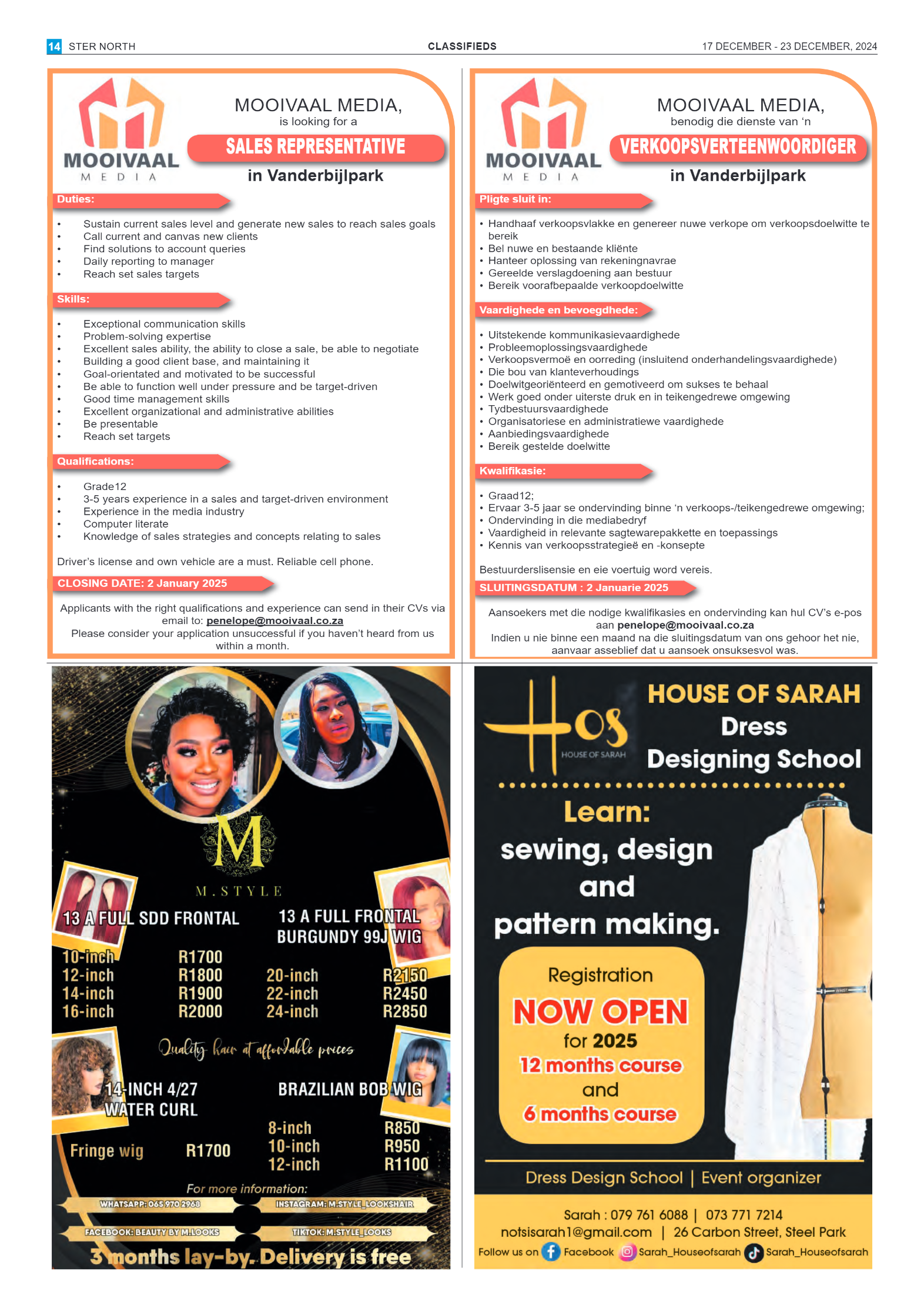 STER NORTH 17 DECEMBER – 23 DECEMBER, 2024 page 14