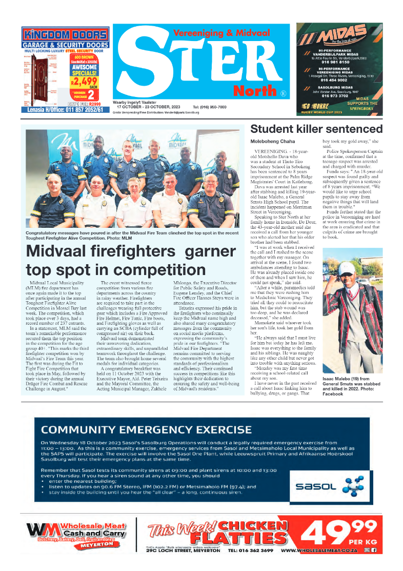 STER NORTH 17 October – 23 October, 2023 page 1