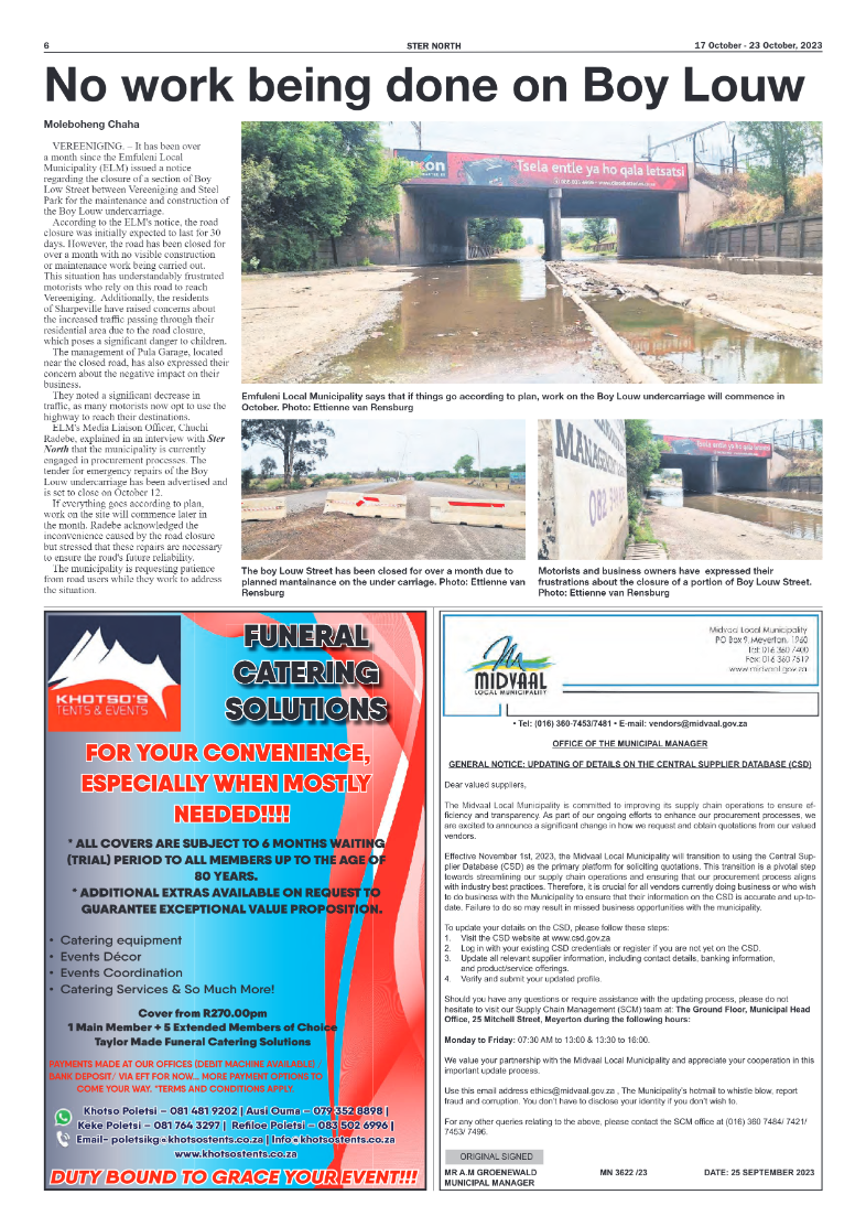 STER NORTH 17 October – 23 October, 2023 page 6