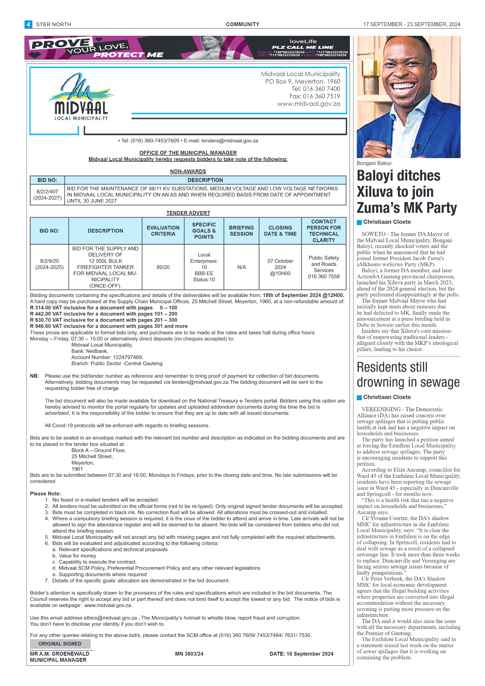 STER NORTH 17 SEPTEMBER – 23 SEPTEMBER 2024 page 4