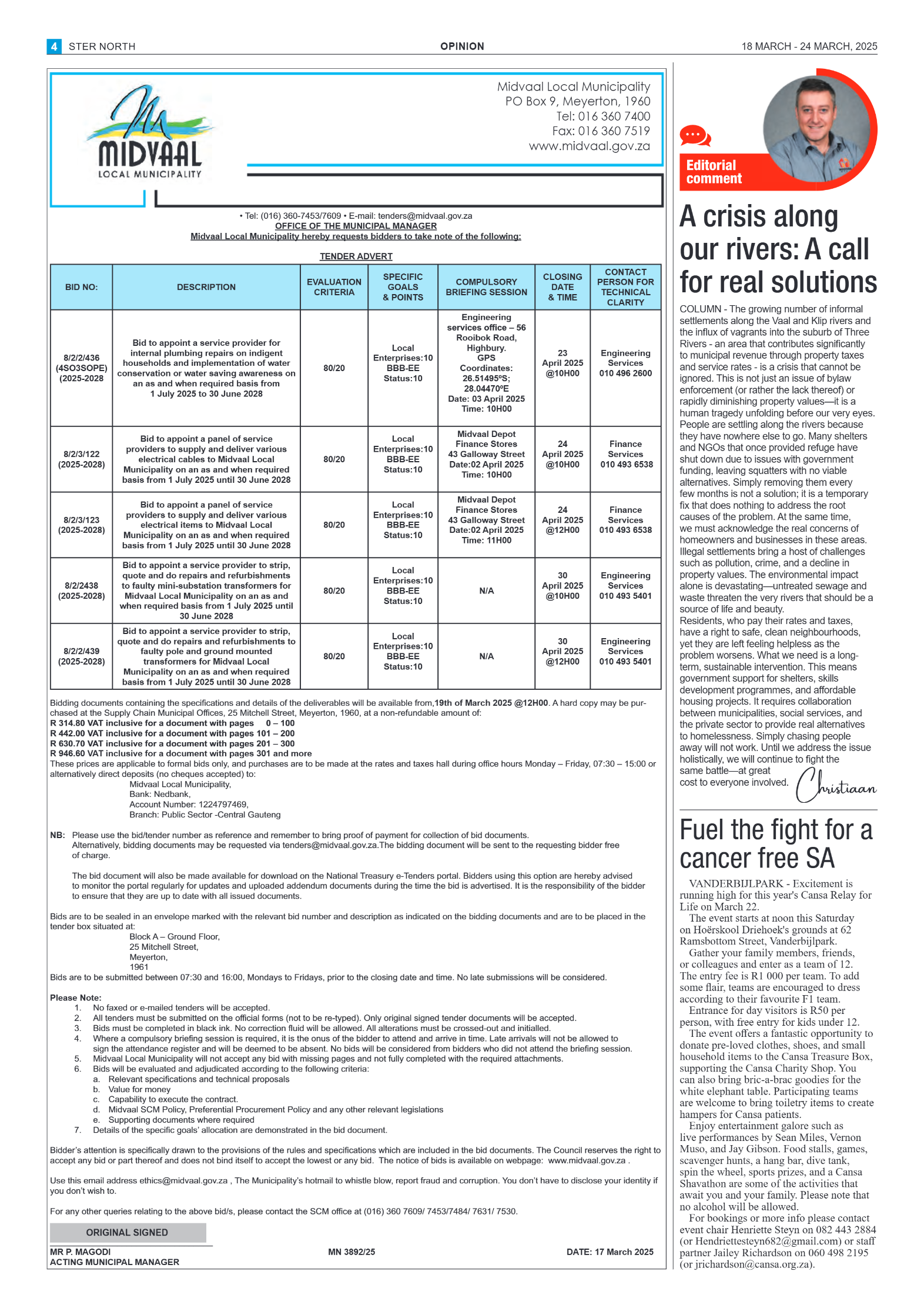 STER NORTH 18 MARCH – 24 MARCH, 2025 page 4