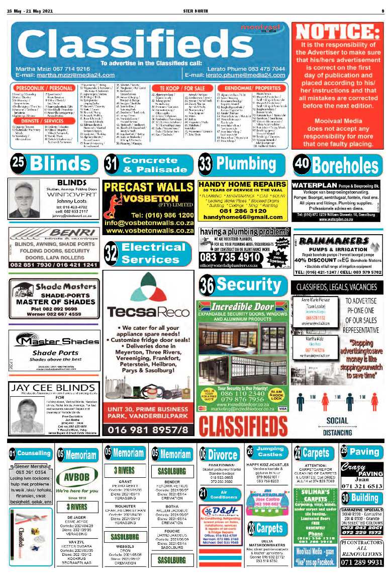 STER NORTH 18 May – 21 May 2021 page 9