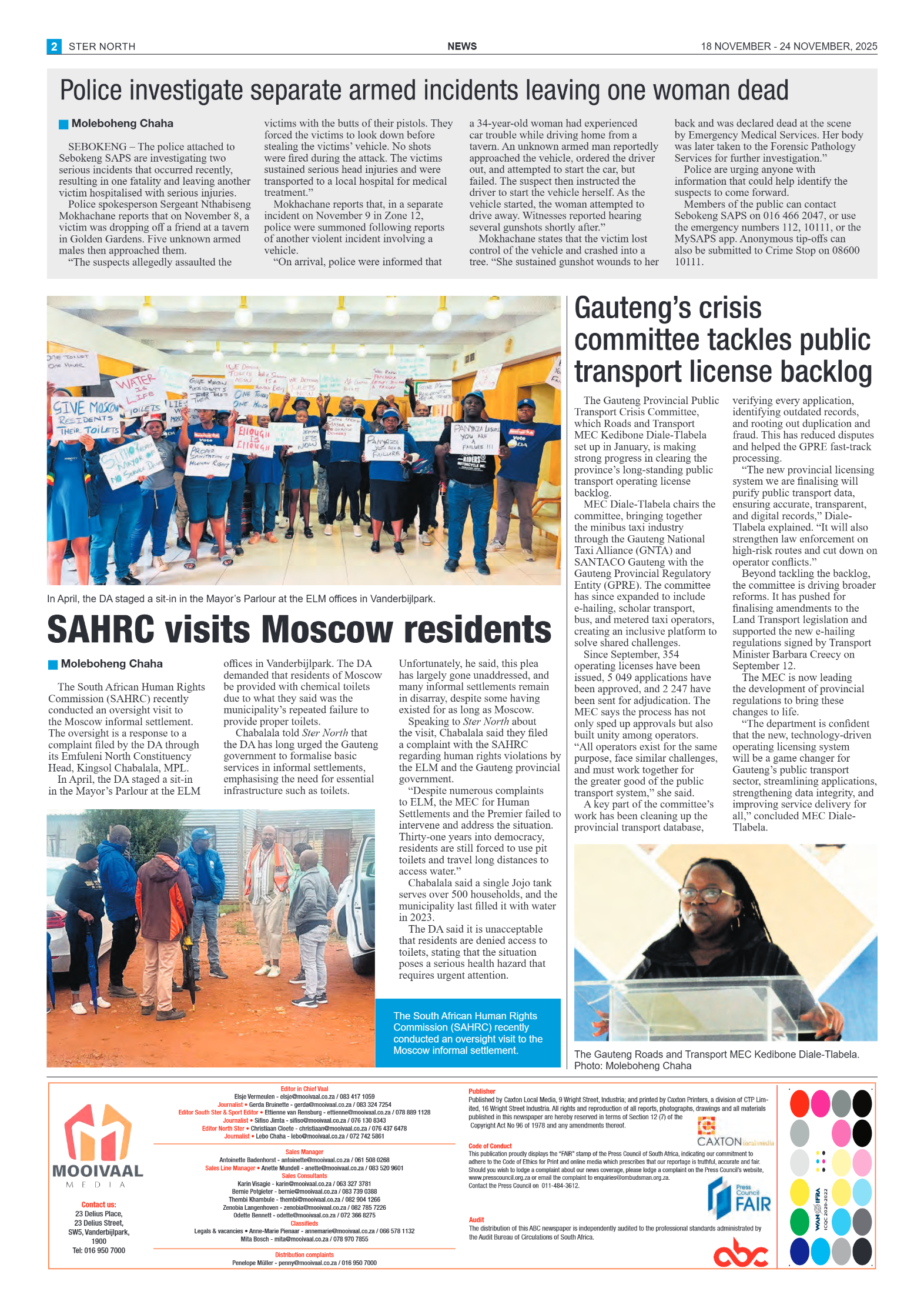 STER NORTH 18 NOVEMBER – 24 NOVEMBER, 2025 page 2