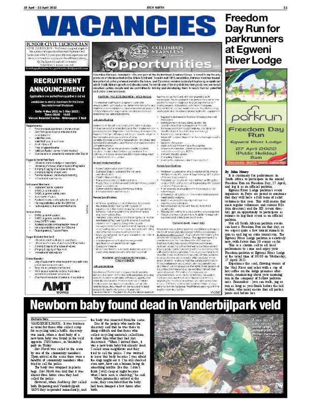 STER NORTH 19 April – 22 April 2022 page 11
