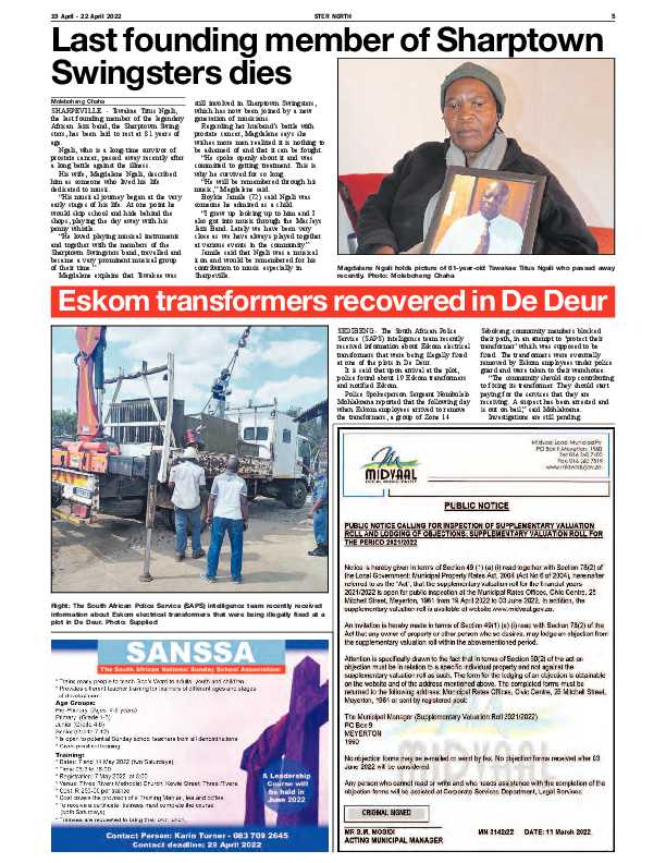 STER NORTH 19 April – 22 April 2022 page 5
