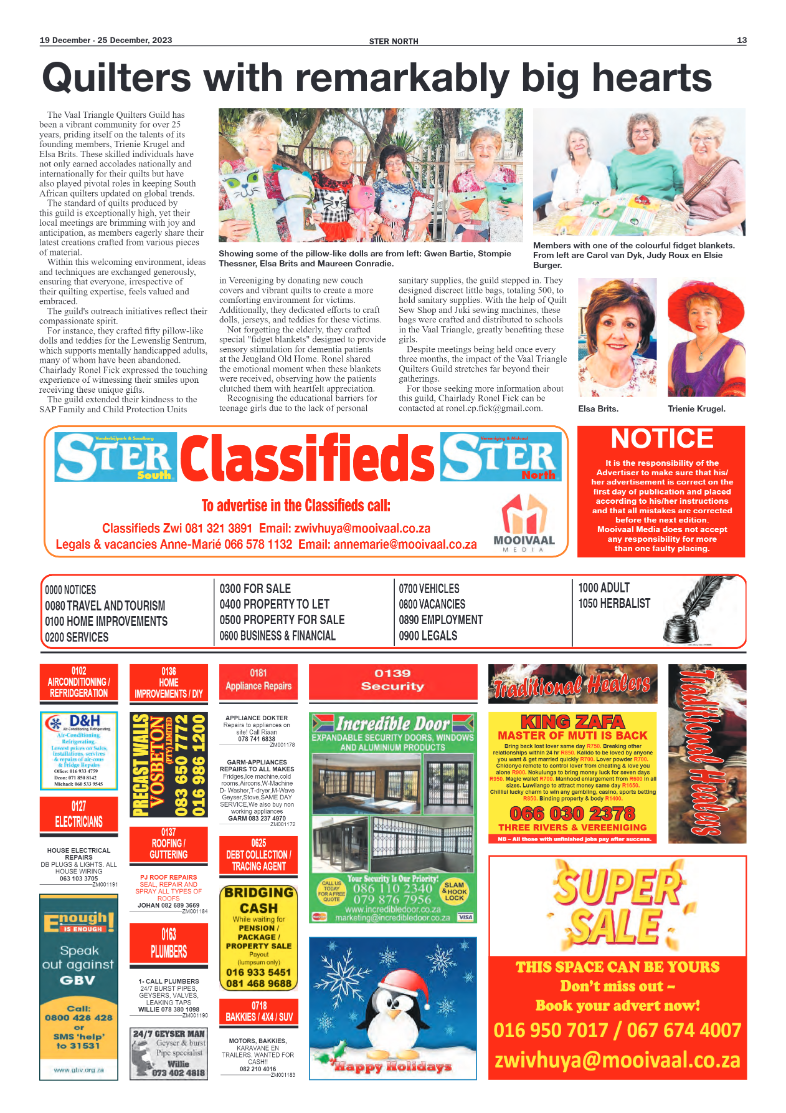 STER NORTH 19 December – 25 December, 2023 page 12