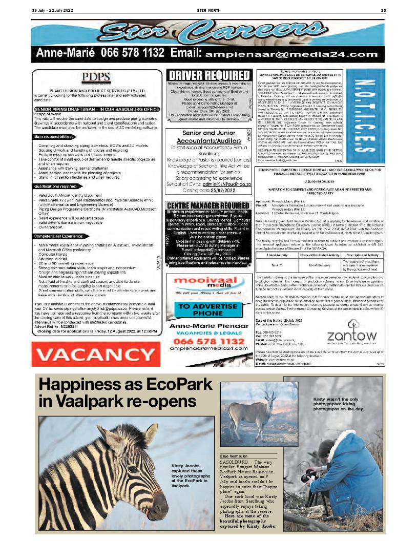 STER NORTH 19 July – 22 July 2022 page 15