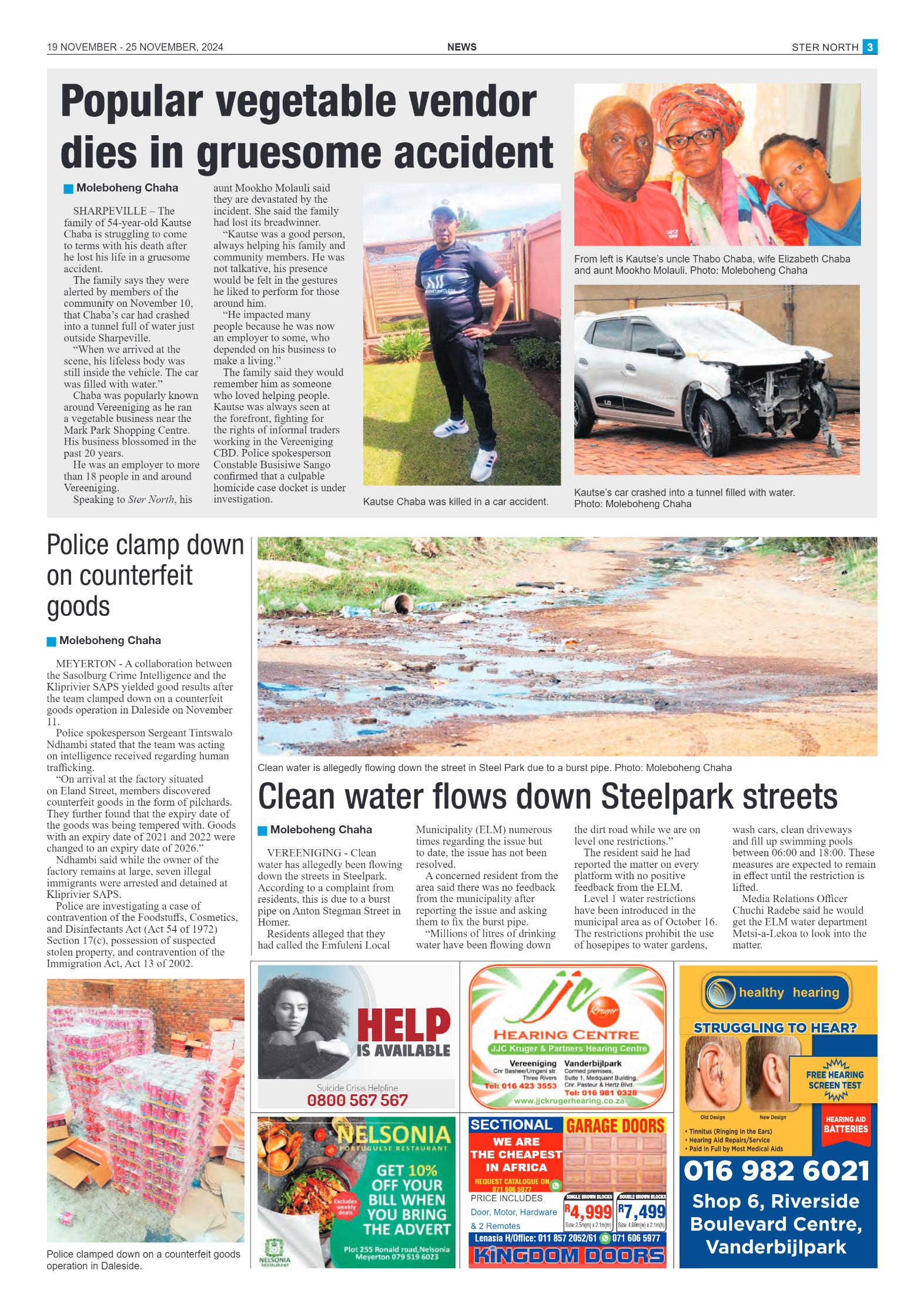 STER NORTH 19 NOVEMBER – 25 NOVEMBER, 2024 page 3
