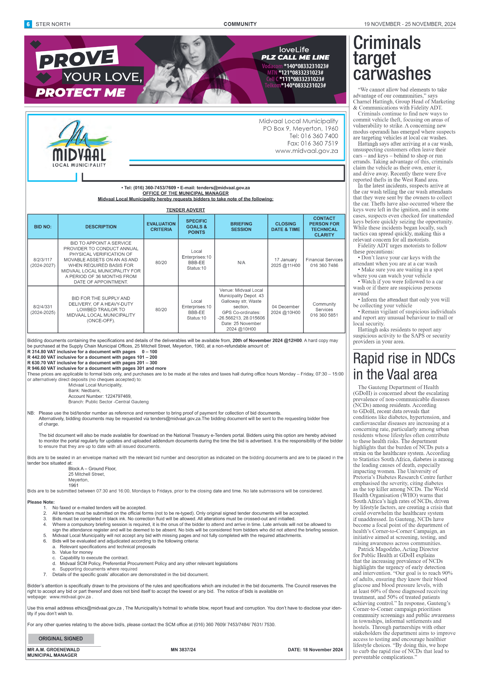 STER NORTH 19 NOVEMBER – 25 NOVEMBER, 2024 page 6